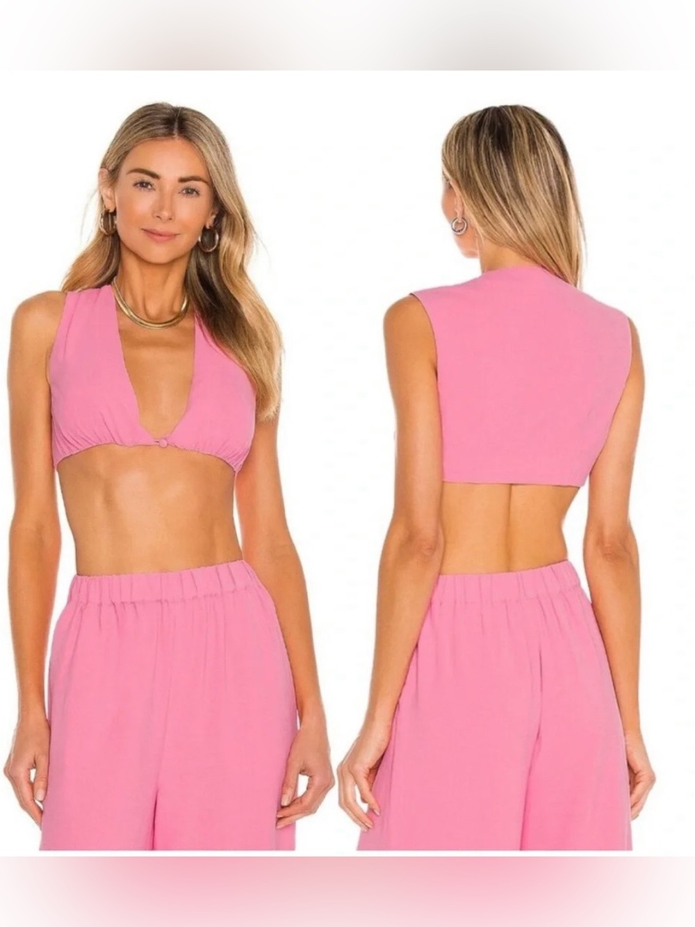 Camila Coelho Pink Top & Pants Set